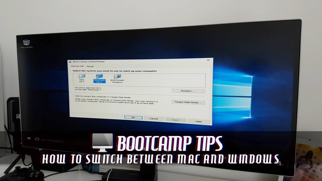 Mac reboot boot camp